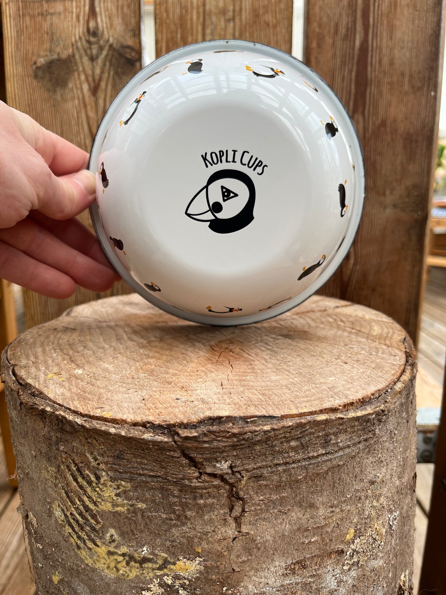 Puffin dots bowl